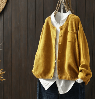Nicole - Cardigan with Classic Button-Up Design